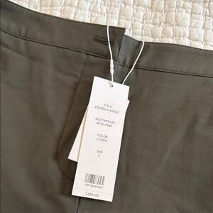 NWT Veronica Beard Size 2 Loden Green Arte Pants